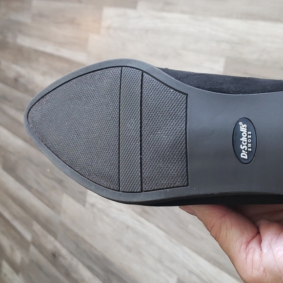 DR SHOALS WOMEN'S ECLIPSE MEMORY FOAM BLACK PATENT AND SUEDE LOAFERS SZ 7.5 - Picture 9 of 11